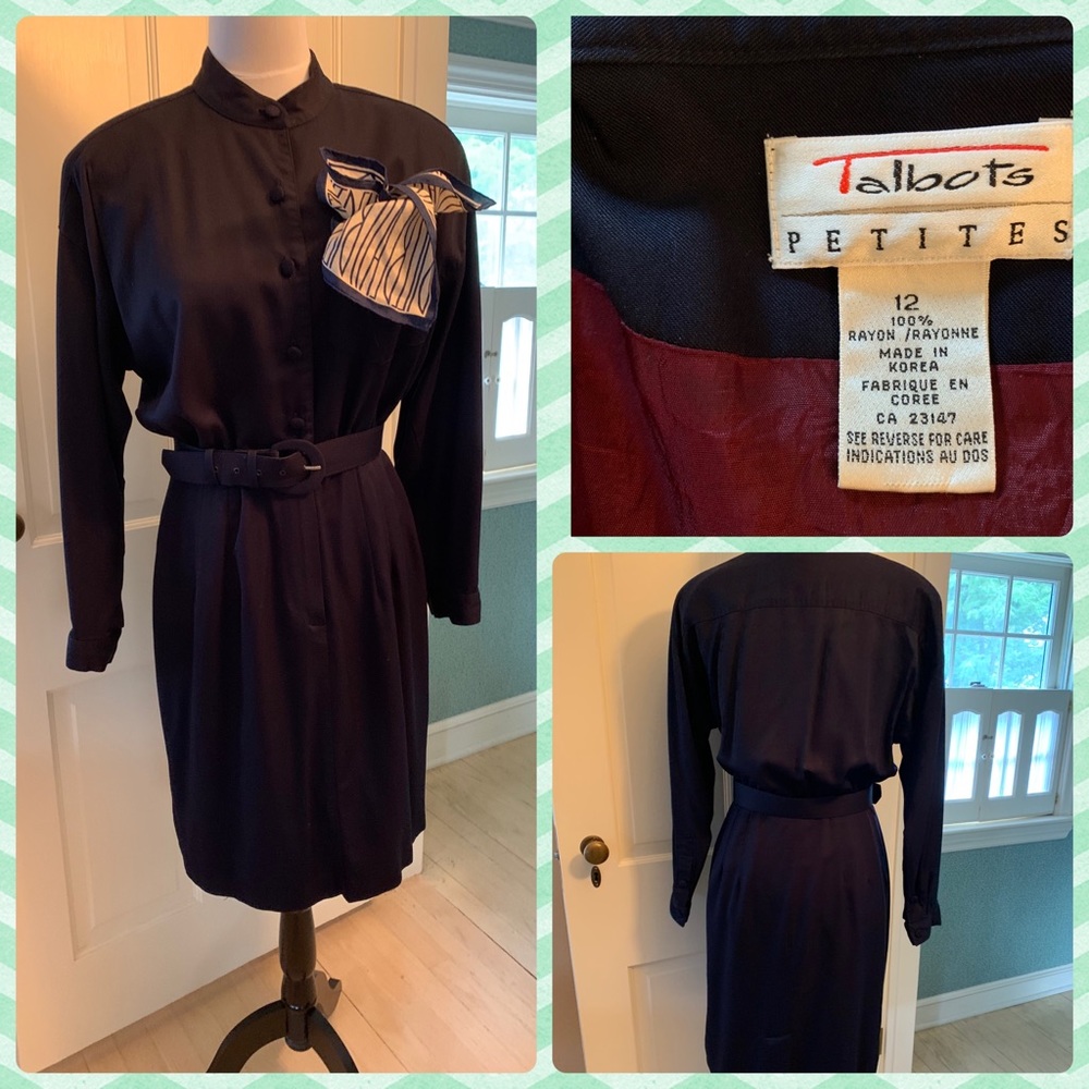 Talbots Navy Power Dress